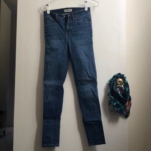 Madewell 9” high rise skinny jeans size 26